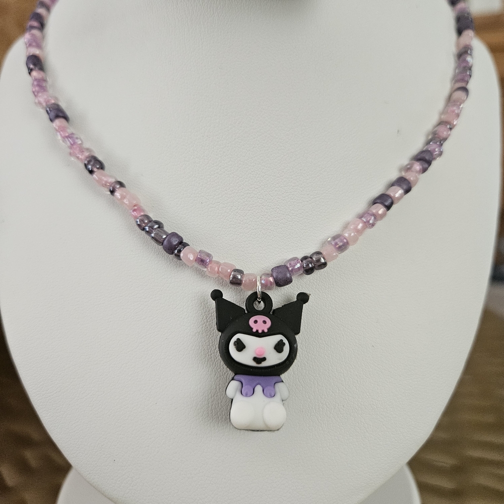 Kuromi Beaded Necklace